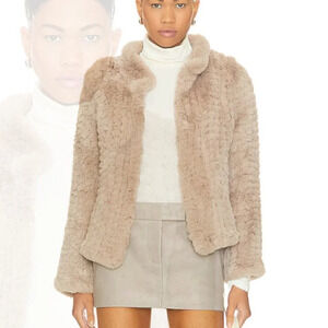 Women's Heartloom Aria Faux Fur Jacket - Sz. L - MSRP $219